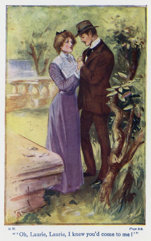 Illustrazione per Good Wives di Louisa M Alcott (litografia a colori) da Thomas Heath Robinson