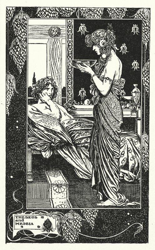 Teseo e Medeia (litografia) da Thomas Heath Robinson