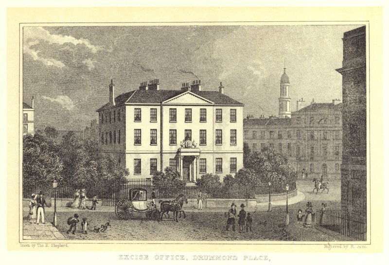 Ufficio delle Accise, Drummond Place da Thomas Hosmer (after) Shepherd