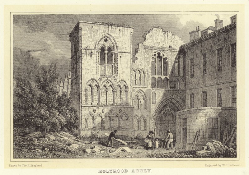 Abbazia di Holyrood da Thomas Hosmer (after) Shepherd