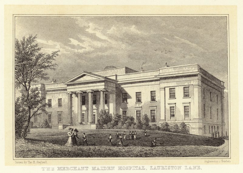 Il Merchant Maiden Hospital, Lauriston Lane da Thomas Hosmer (after) Shepherd