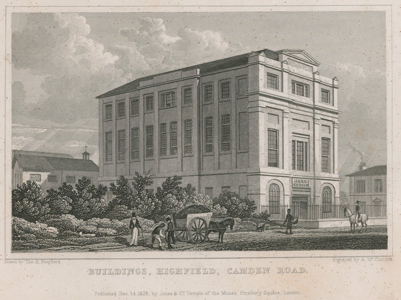 Edifici a Highfield su Camden Road da Thomas Hosmer Shepherd