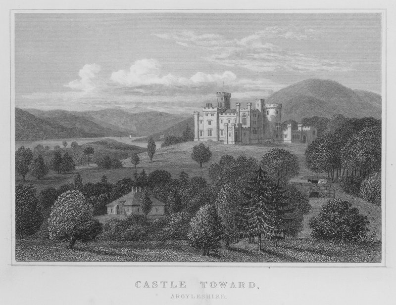 Castello Toward, Argyleshire da Thomas Hosmer Shepherd