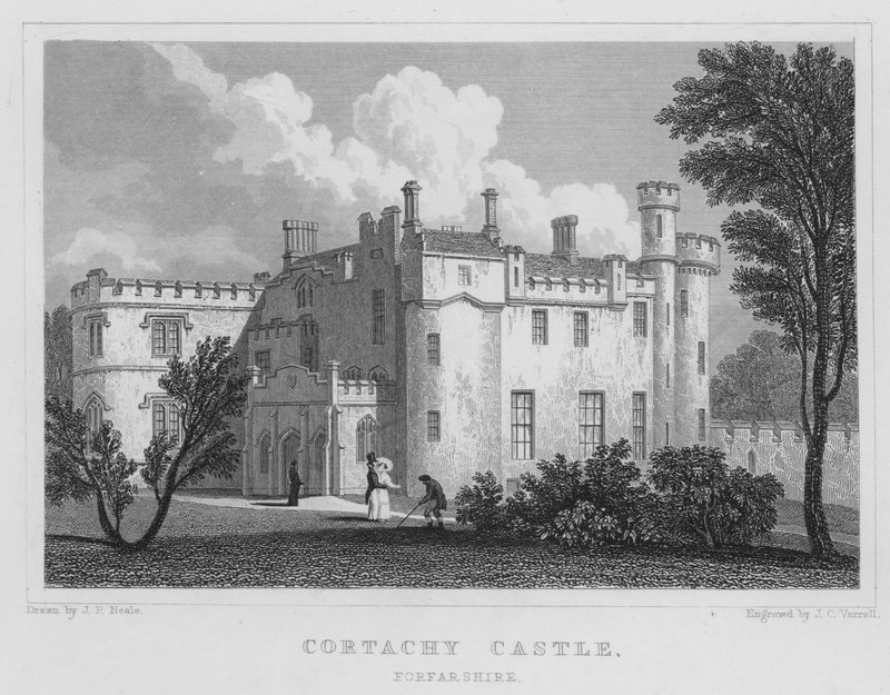 Castello di Cortachy, Forfarshire da Thomas Hosmer Shepherd