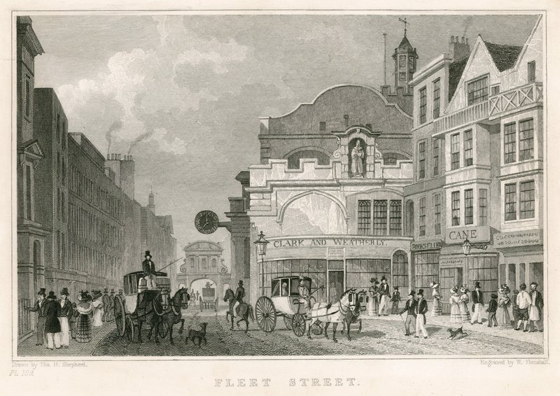 Fleet Street, Londra da Thomas Hosmer Shepherd