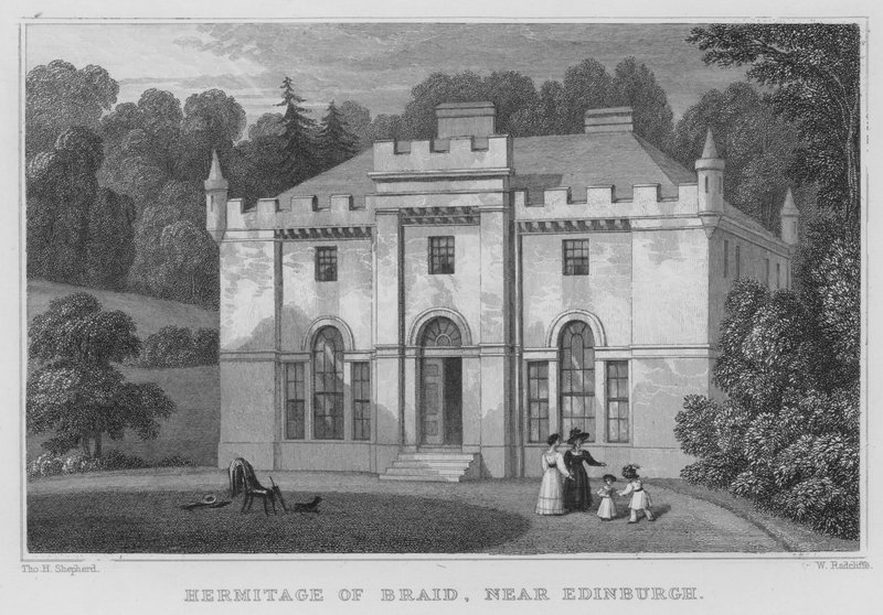 Eremo di Braid, vicino a Edimburgo da Thomas Hosmer Shepherd