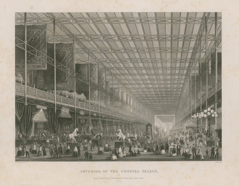 Interno della Grande Esposizione, 1851 da Thomas Hosmer Shepherd