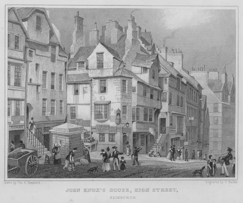 Casa di John Knox, High Street, Edimburgo da Thomas Hosmer Shepherd