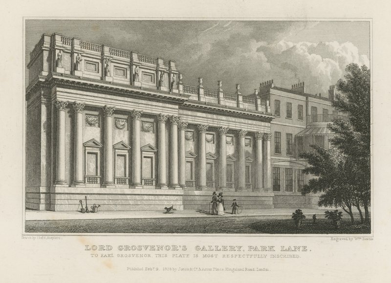 Galleria di Lord Grosvenor su Park Lane da Thomas Hosmer Shepherd