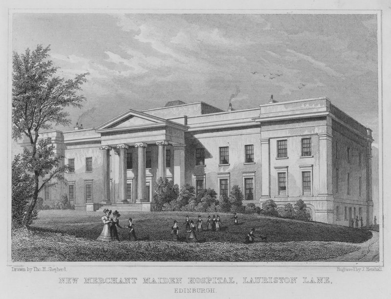 Nuovo Ospedale Merchant Maiden, Lauriston Lane, Edimburgo da Thomas Hosmer Shepherd