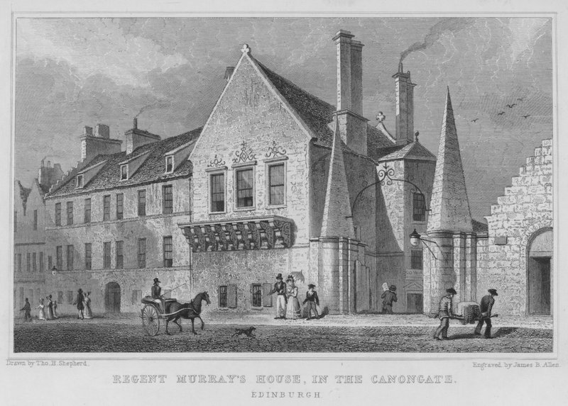 Casa del Reggente Murray, nel Canongate, Edimburgo da Thomas Hosmer Shepherd
