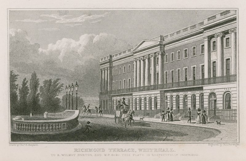 Richmond Terrace a Whitehall da Thomas Hosmer Shepherd