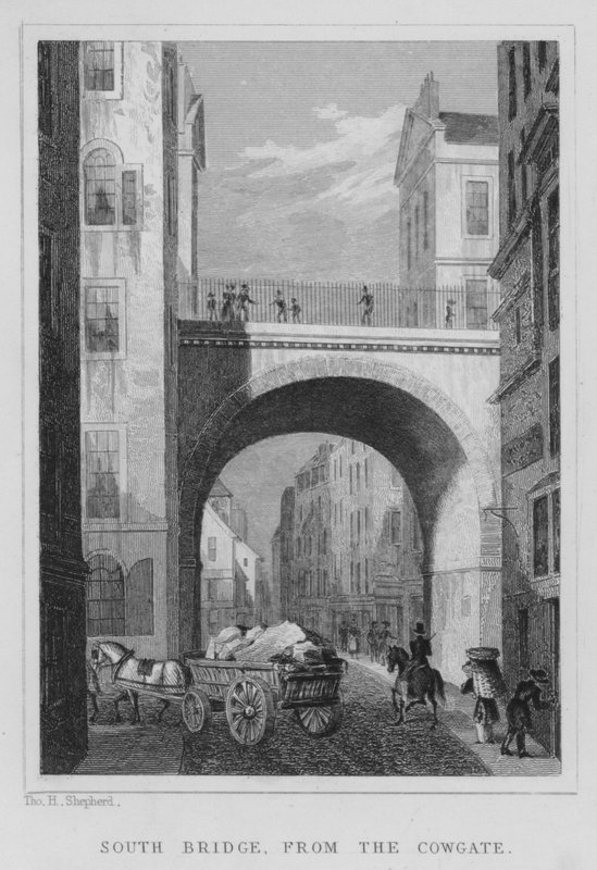 South Bridge, dal Cowgate da Thomas Hosmer Shepherd