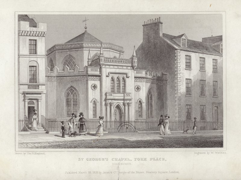 Cappella di San Giorgio, York Place da Thomas Hosmer Shepherd