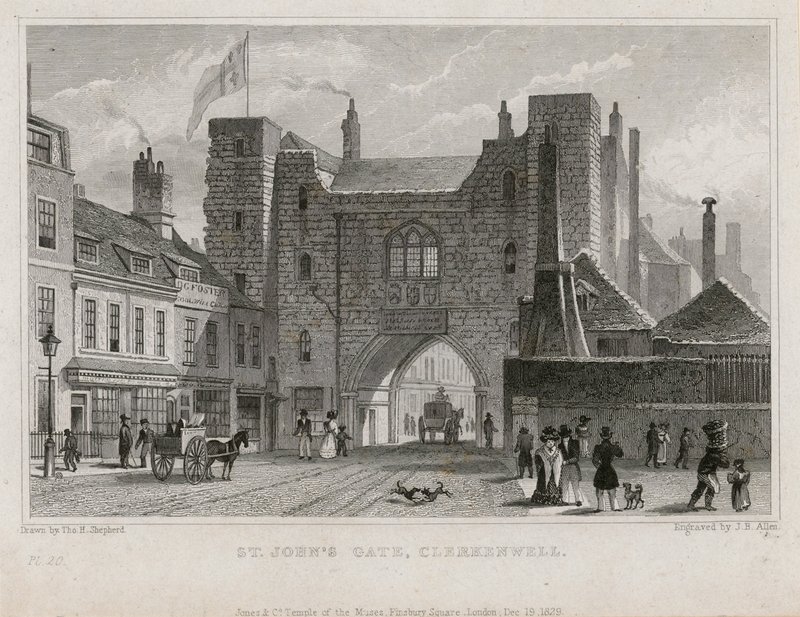 Porta di San Giovanni, Clerkenwell da Thomas Hosmer Shepherd