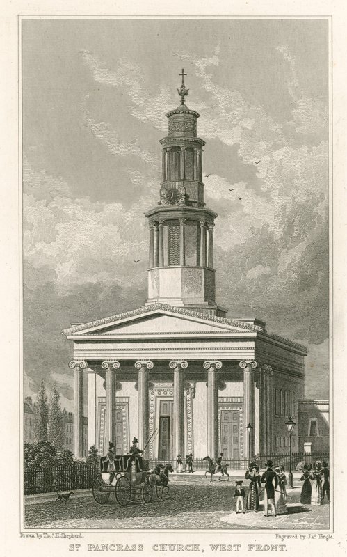 Chiesa di San Pancrazio, fronte ovest da Thomas Hosmer Shepherd