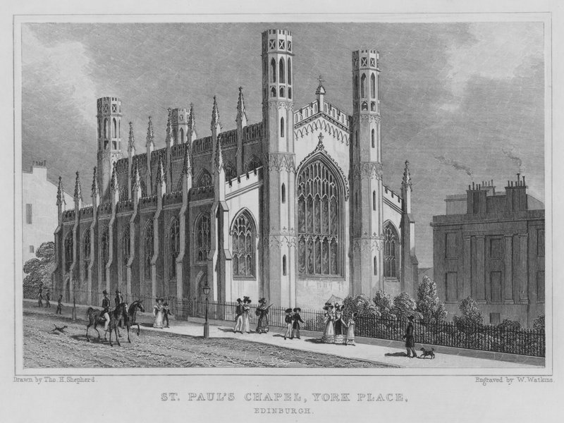 Cappella di San Paolo, York Place, Edimburgo da Thomas Hosmer Shepherd
