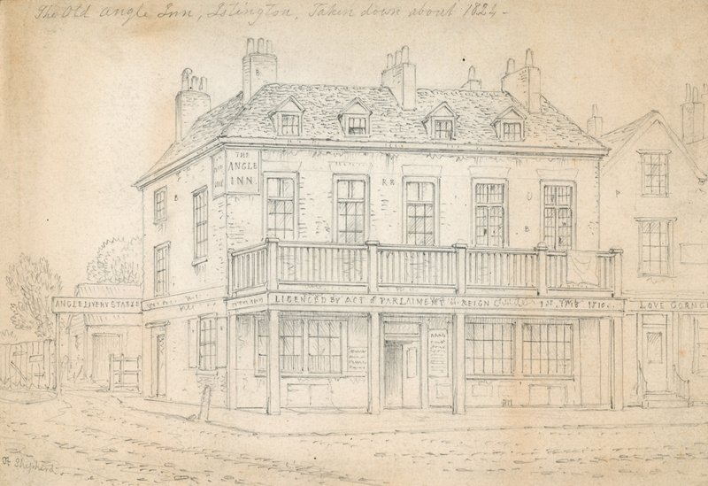The Angel Inn, Islington da Thomas Hosmer Shepherd