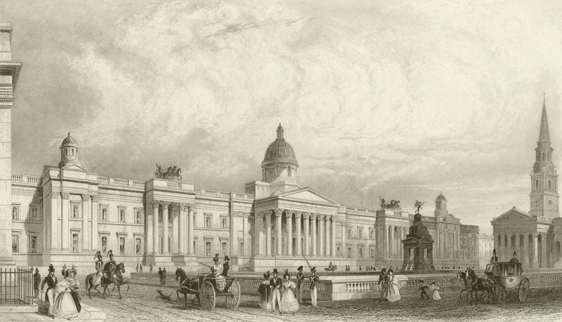 La Nuova Galleria Nazionale, Trafalgar Square, Londra da Thomas Hosmer Shepherd