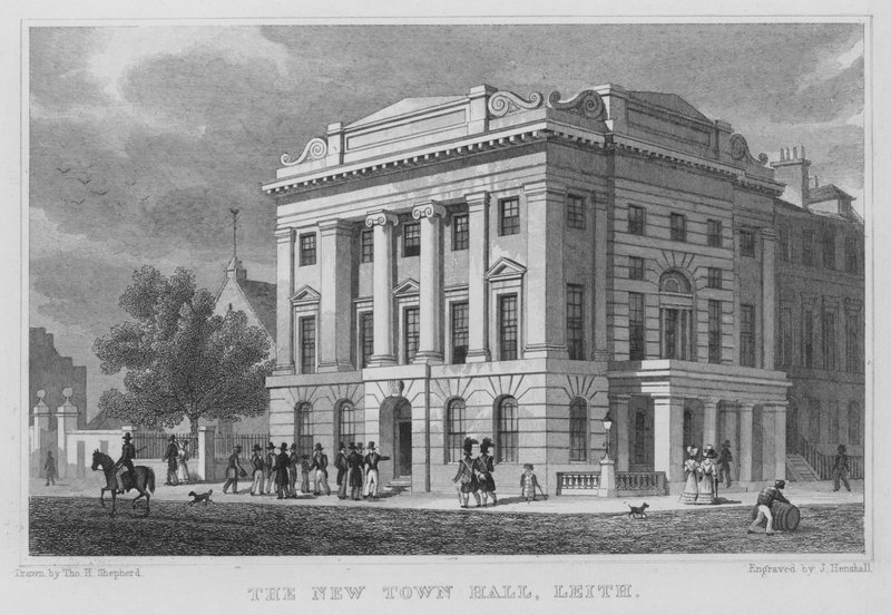 Il nuovo municipio, Leith da Thomas Hosmer Shepherd
