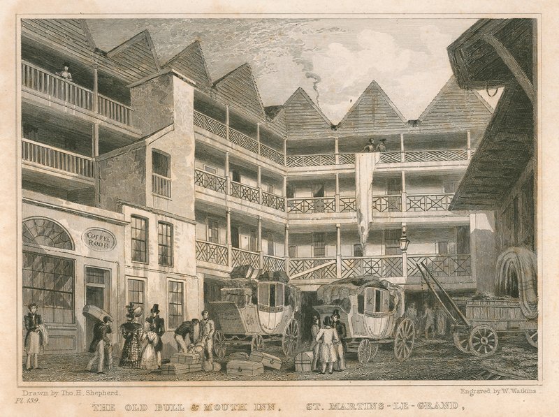 Il vecchio Bull and Mouth Inn, St Martin