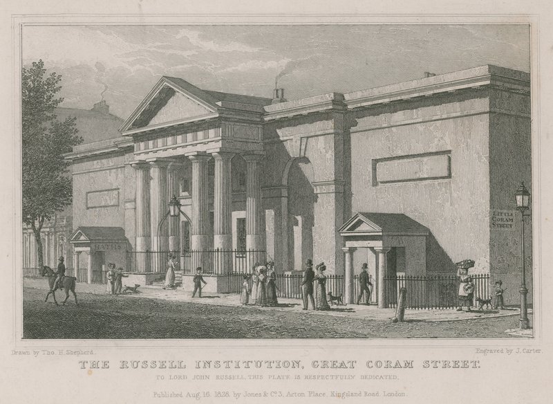 Istituzione Russell, Great Coram Street, Londra da Thomas Hosmer Shepherd