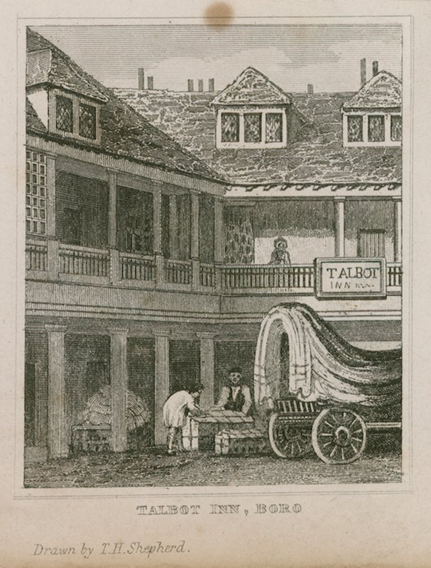 Il Tabard Inn, Southwark da Thomas Hosmer Shepherd