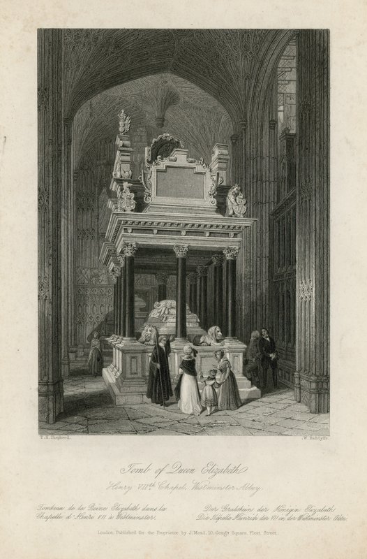 Tomba della Regina Elisabetta I da Thomas Hosmer Shepherd