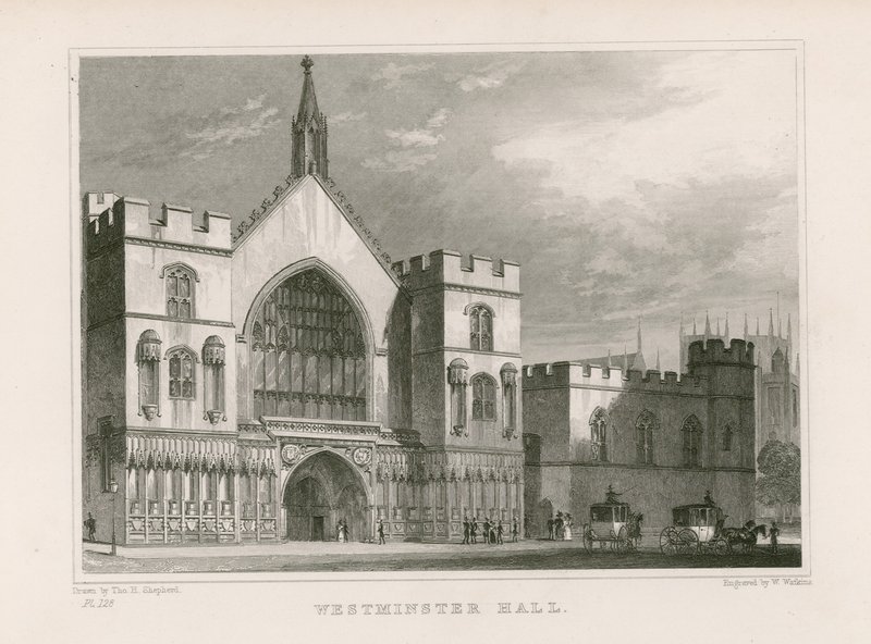 Westminster Hall da Thomas Hosmer Shepherd