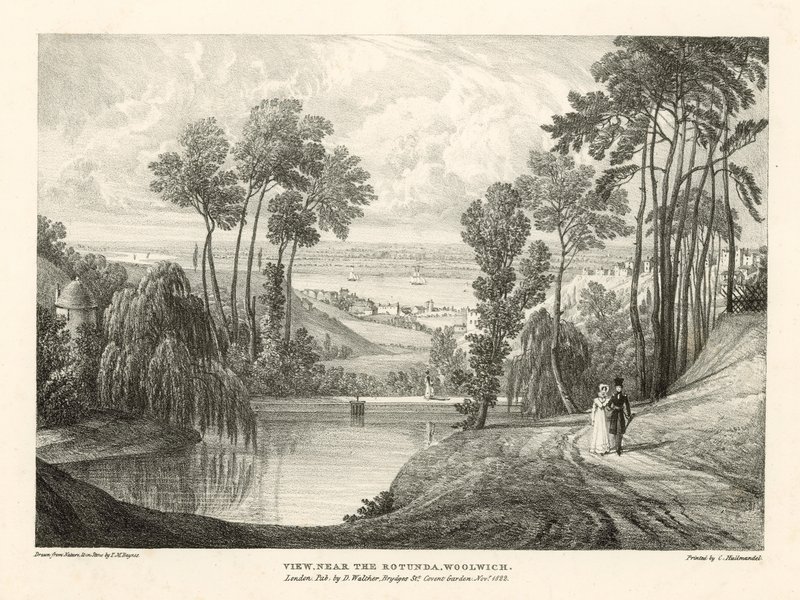 Veduta vicino alla Rotonda, Woolwich, Londra da Thomas Mann Baynes