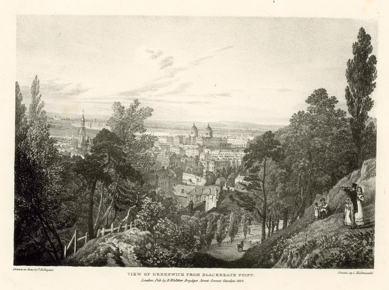 Vista di Greenwich da Blackheath Point, Londra da Thomas Mann Baynes