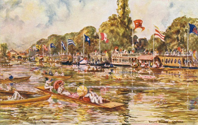 Fiume Tamigi: Varsity Barges, Oxford da Thomas Maybank