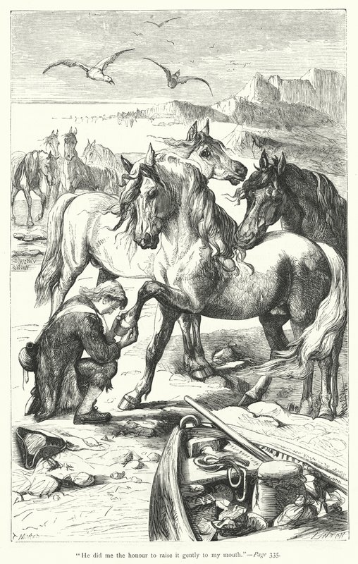 Illustrazione per I viaggi di Gulliver di Jonathan Swift da Thomas Morten