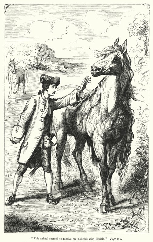 Illustrazione per I viaggi di Gulliver di Jonathan Swift da Thomas Morten