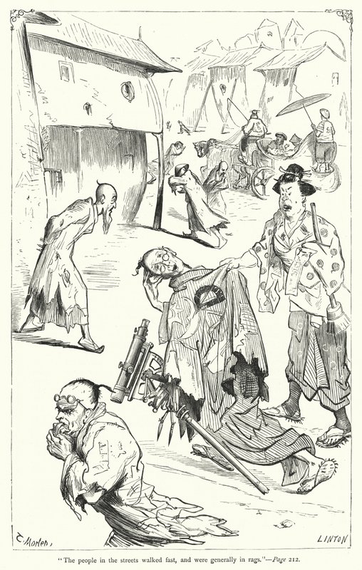 Illustrazione per I viaggi di Gulliver di Jonathan Swift da Thomas Morten