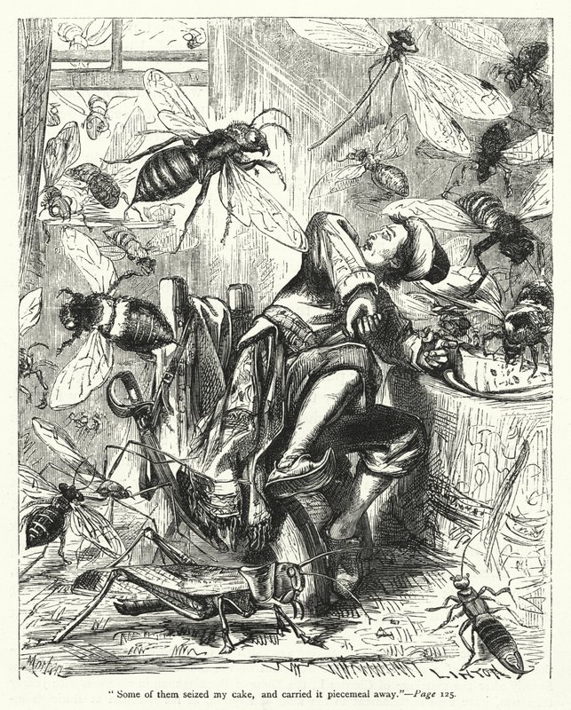 Illustrazione per I viaggi di Gulliver di Jonathan Swift da Thomas Morten