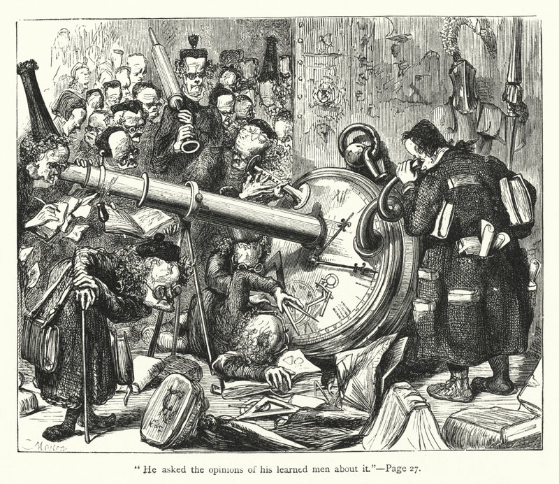 Illustrazione per I viaggi di Gulliver di Jonathan Swift da Thomas Morten