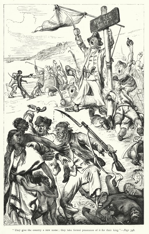 Illustrazione per I viaggi di Gulliver di Jonathan Swift da Thomas Morten
