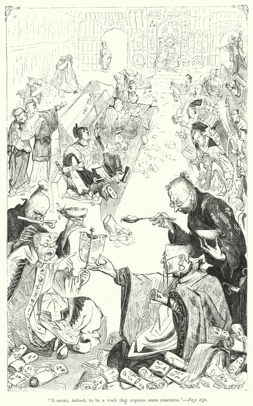 Illustrazione per I viaggi di Gulliver di Jonathan Swift da Thomas Morten