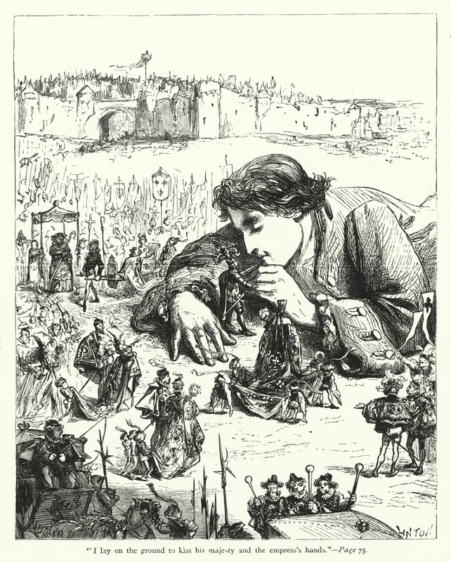 Illustrazione per I Viaggi di Gulliver di Jonathan Swift da Thomas Morten