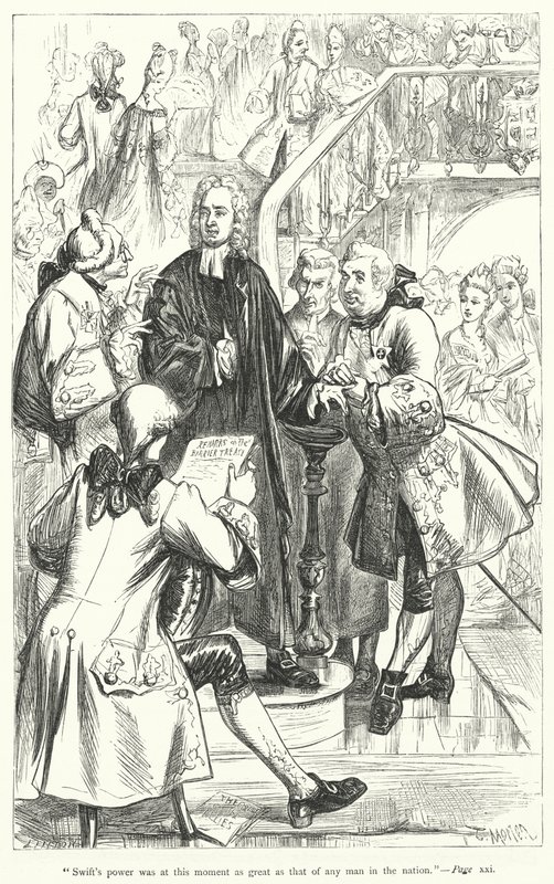 Illustrazione per la vita di Jonathan Swift da Thomas Morten