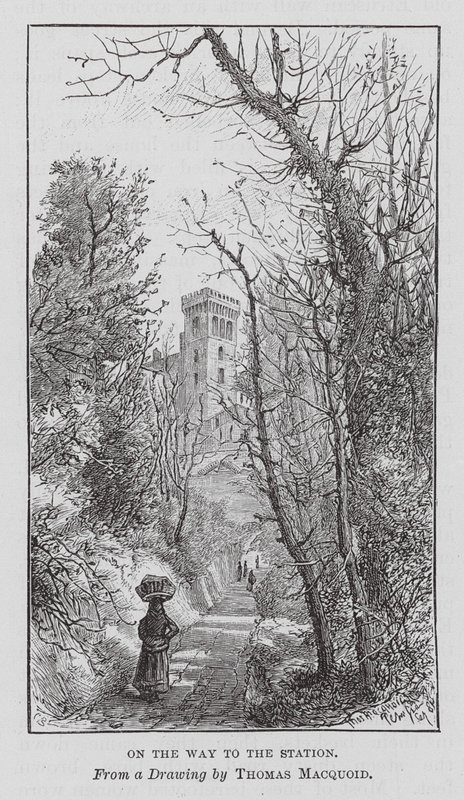 Verso la stazione (incisione) da Thomas Robert Macquoid