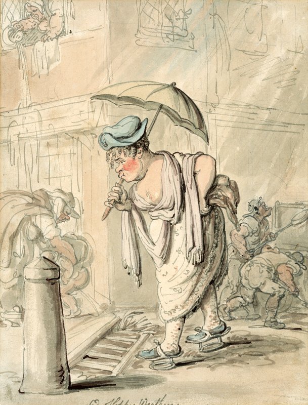 Tempo triste e fangoso da Thomas Rowlandson