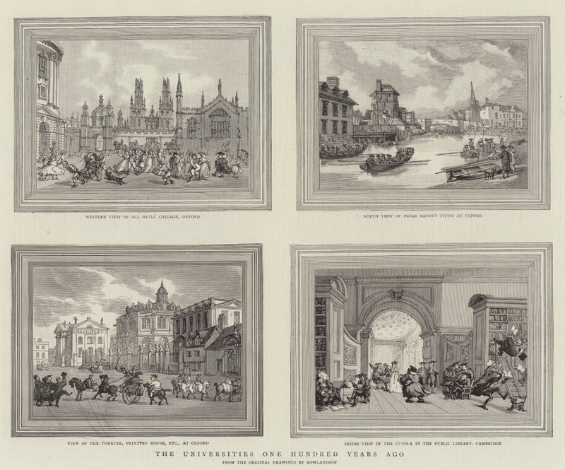 Le università cento anni fa da Thomas Rowlandson