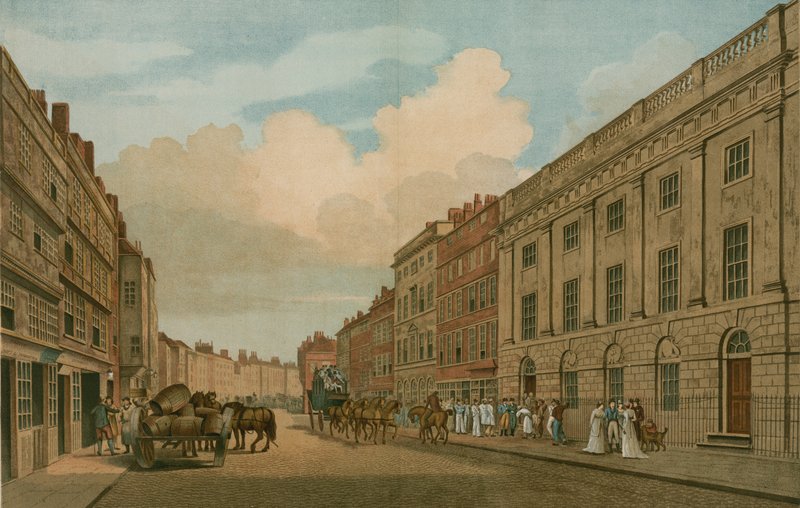 Casa occupata dalla Compagnia delle Indie Orientali, Leadenhall Street, Londra, rifatta nel 1726 da Thomas Snr. Malton