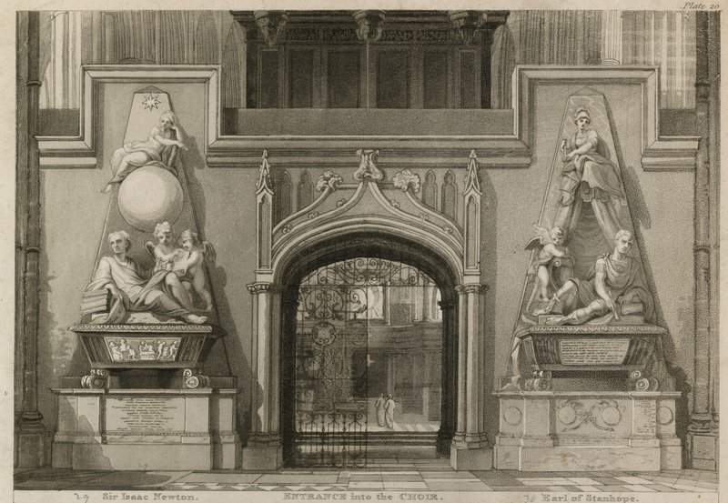 Ingresso nel coro, Abbazia di Westminster, Londra da Thomas Uwins