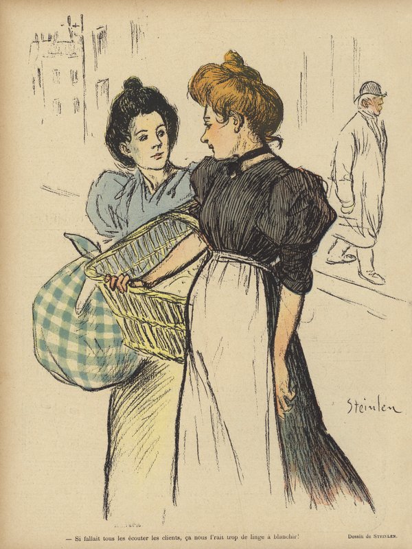 Illustrazione per Le Rire da Théophile Alexandre Steinlen