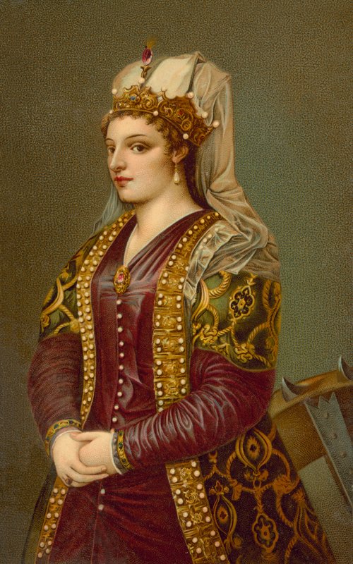 Ritratto di Caterina Cornaro da Tiziano Vecelli