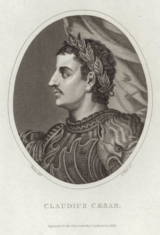 Ritratto di Claudio Cesare da Tiziano Vecelli