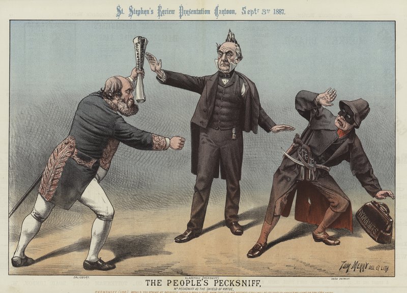 Il Pecksniff del popolo, 1887 da Tom Merry